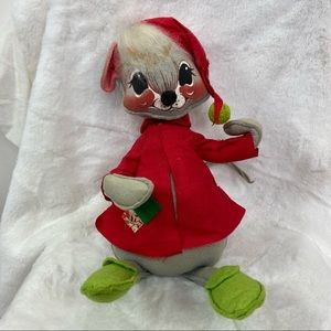 Annalee Mobilitee Christmas vintage mouse doll